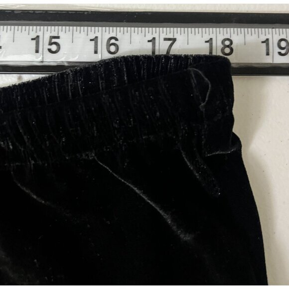 Zac and Rachel Pants Womens Velvet Wide Leg Pull On Plus Size 2X Velour Black - Picture 13 of 13
